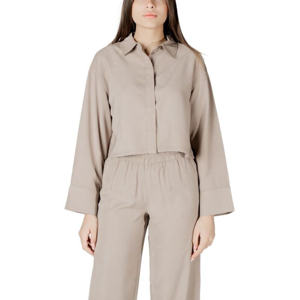 Only Beige Viscose Women's Blouse